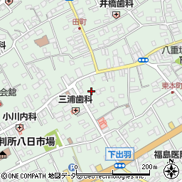 千葉県匝瑳市八日市場イ2849周辺の地図