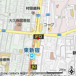 もつ焼きモッツマン 東新宿店周辺の地図