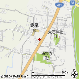 山梨県甲州市塩山赤尾704周辺の地図