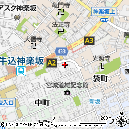 東京都新宿区北町40周辺の地図