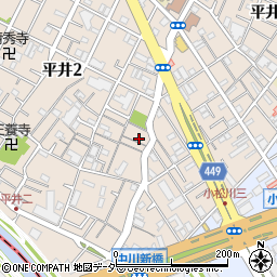 東京都江戸川区平井2丁目9-22周辺の地図
