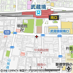 中国少林気功センター　武蔵境気功整体院周辺の地図