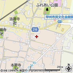 山梨県甲州市塩山下塩後680周辺の地図