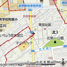 東京メトロチャーチ周辺の地図