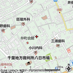千葉県匝瑳市八日市場イ2597周辺の地図