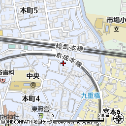 千葉県船橋市本町4丁目12-29周辺の地図