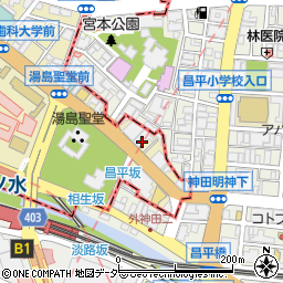 マナカル東京御茶ノ水校周辺の地図