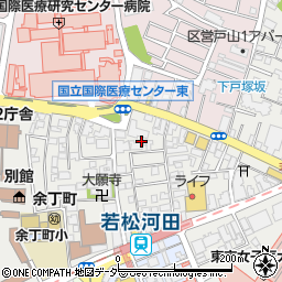 東京都新宿区若松町25周辺の地図