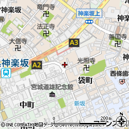 東京都新宿区袋町9周辺の地図