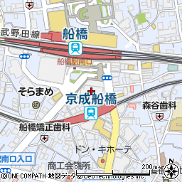 大戸屋船橋フェイスビル店周辺の地図