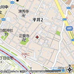 東京都江戸川区平井2丁目11-3周辺の地図