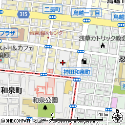 東京都台東区台東1丁目2周辺の地図