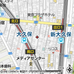 東京都新宿区百人町1丁目16-21周辺の地図