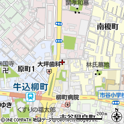 東京都新宿区市谷柳町48周辺の地図