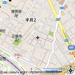 東京都江戸川区平井2丁目11-30周辺の地図