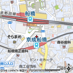 ファミリーマート船橋フェイスビル店周辺の地図