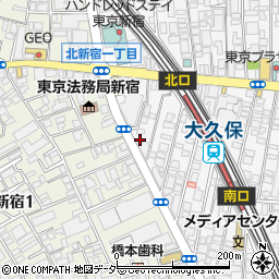 東京都新宿区百人町1丁目19-3周辺の地図