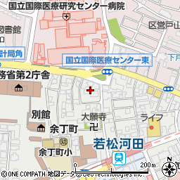 東京都新宿区若松町24周辺の地図