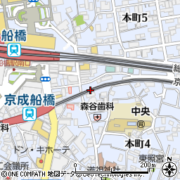 株式会社大林組　船橋工事事務所周辺の地図