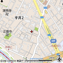東京都江戸川区平井2丁目10-23周辺の地図
