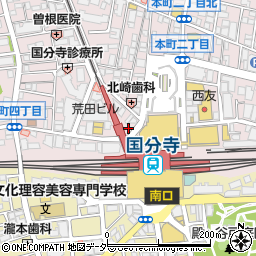 小金井警察署国分寺駅北口交番周辺の地図