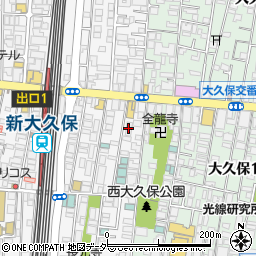 朝日新大久保マンション周辺の地図