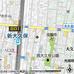 東京都新宿区百人町1丁目4-11周辺の地図