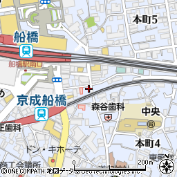 串焼き 雅 船橋駅前店周辺の地図