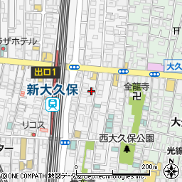 東京都新宿区百人町1丁目6-19周辺の地図