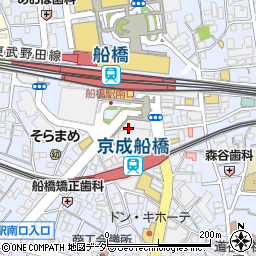 くすりの福太郎　船橋ＦＡＣＥⅡ周辺の地図