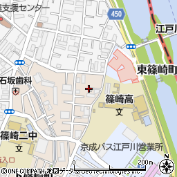 東京都江戸川区下篠崎町22周辺の地図