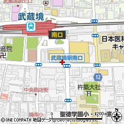 武蔵境駅前歯科周辺の地図