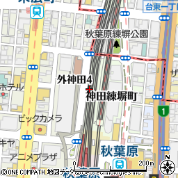 東京都千代田区神田練塀町14周辺の地図