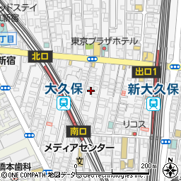 東京都新宿区百人町1丁目16-9周辺の地図