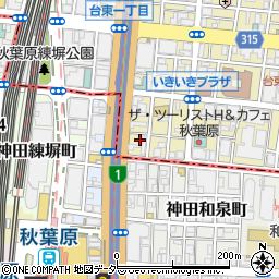 鍵の出張救急車　台東区台東営業所２４時間受付センター周辺の地図
