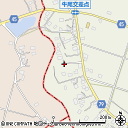 千葉県香取郡多古町牛尾270周辺の地図