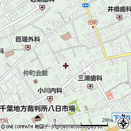 千葉県匝瑳市八日市場イ2587周辺の地図