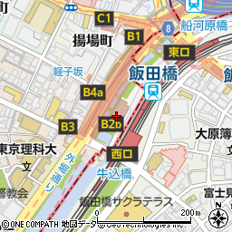 ドトール珈琲店飯田橋ラムラ店周辺の地図