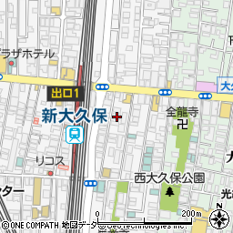 東京都新宿区百人町1丁目6-11周辺の地図