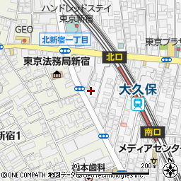 東京都新宿区百人町1丁目19-4周辺の地図