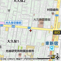 グランメール東新宿周辺の地図