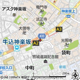東京都新宿区岩戸町10周辺の地図