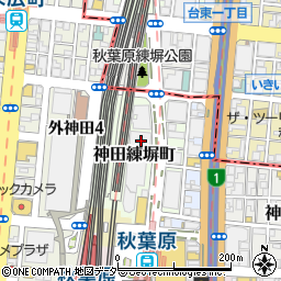 東京都千代田区神田練塀町3周辺の地図