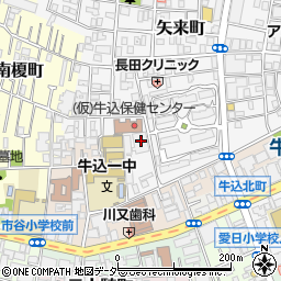 東京都新宿区矢来町6周辺の地図