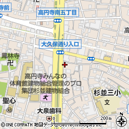リノア高円寺周辺の地図