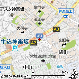 東京都新宿区岩戸町11周辺の地図