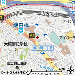 東京都千代田区飯田橋3丁目4周辺の地図