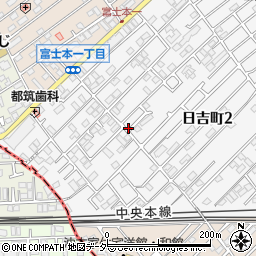 リパーク国分寺日吉町２丁目駐車場周辺の地図