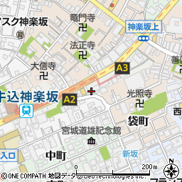 東京都新宿区北町41周辺の地図