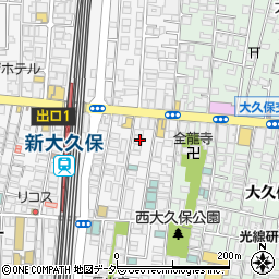 東京都新宿区百人町1丁目4-12周辺の地図